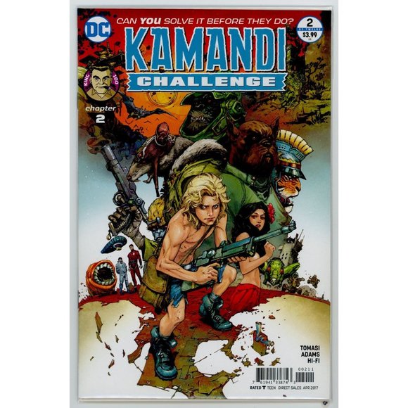 KAMANDI CHALLENGE #2 NEAL ADAMS, PETER J. TOMASI, DC, ©2017, HIGH GRADE - Picture 1 of 1